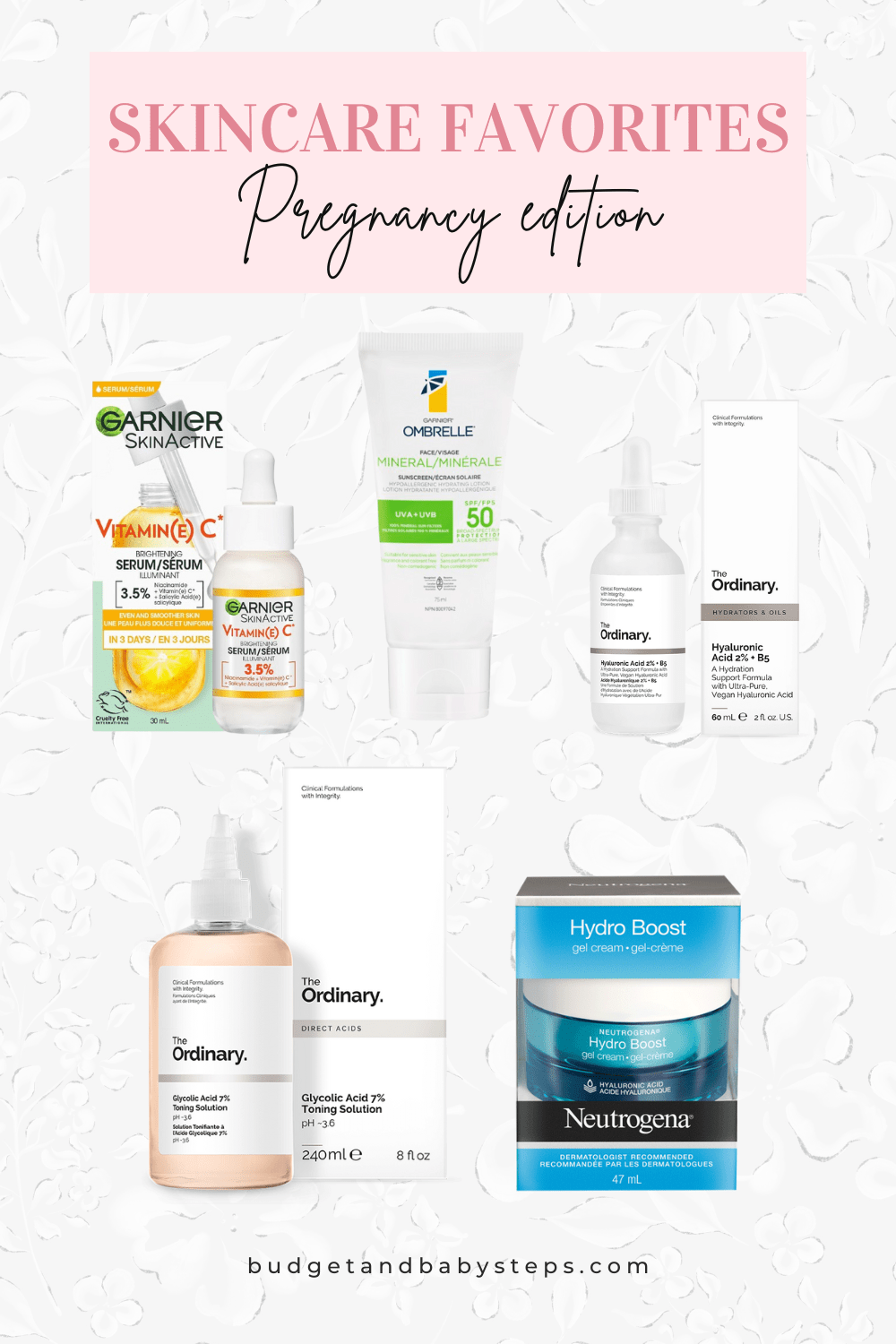 Skincare favorites pregnancy edition